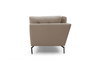 Atelier Del Sofa Sofá de 3 Plazas Crema 214x90x84 cm Tapizado Poliéster Patas Metálicas